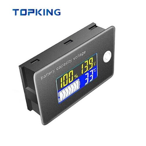 battery monitor with shunt, 12v battery level indicator with lcd display